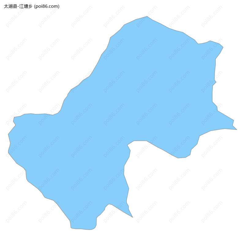 江塘乡边界地图