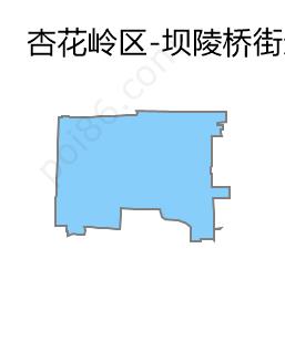 坝陵桥街道边界地图