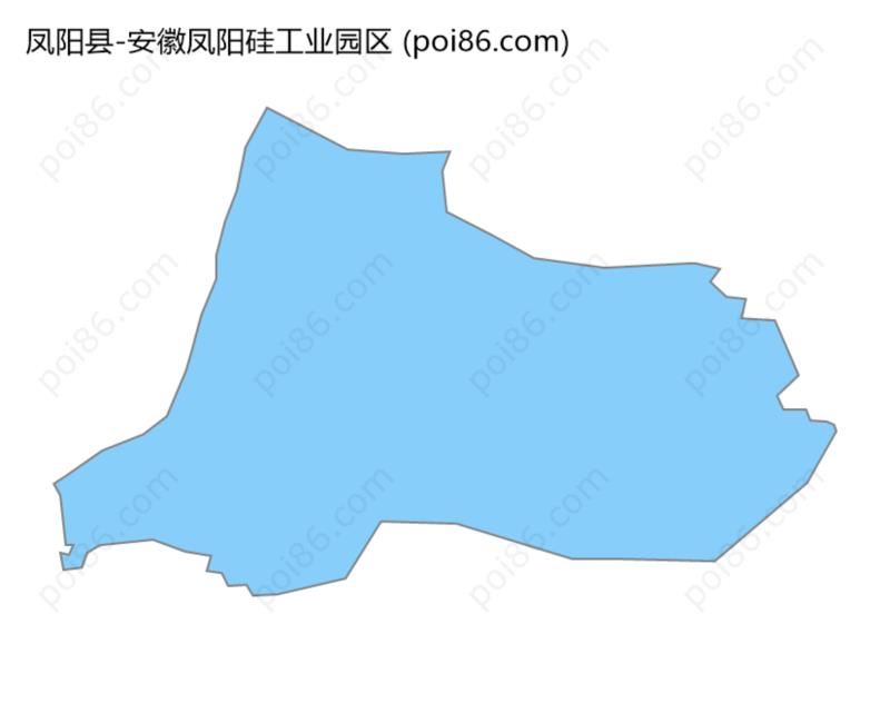 安徽凤阳硅工业园区边界地图