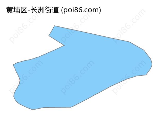 长洲街道边界地图