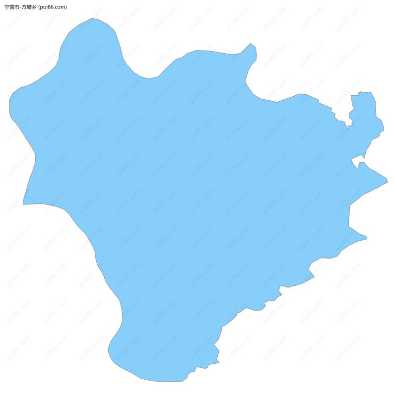 方塘乡边界地图