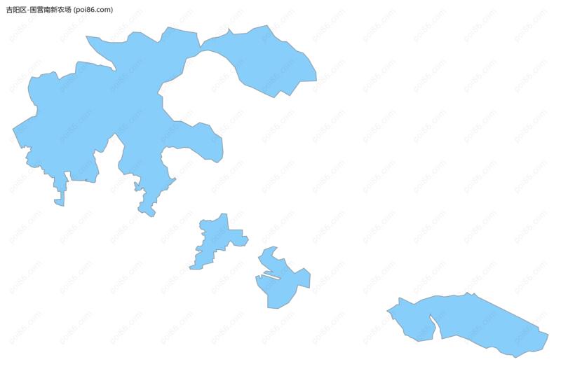 国营南新农场边界地图