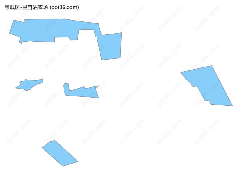 里自沽农场边界地图