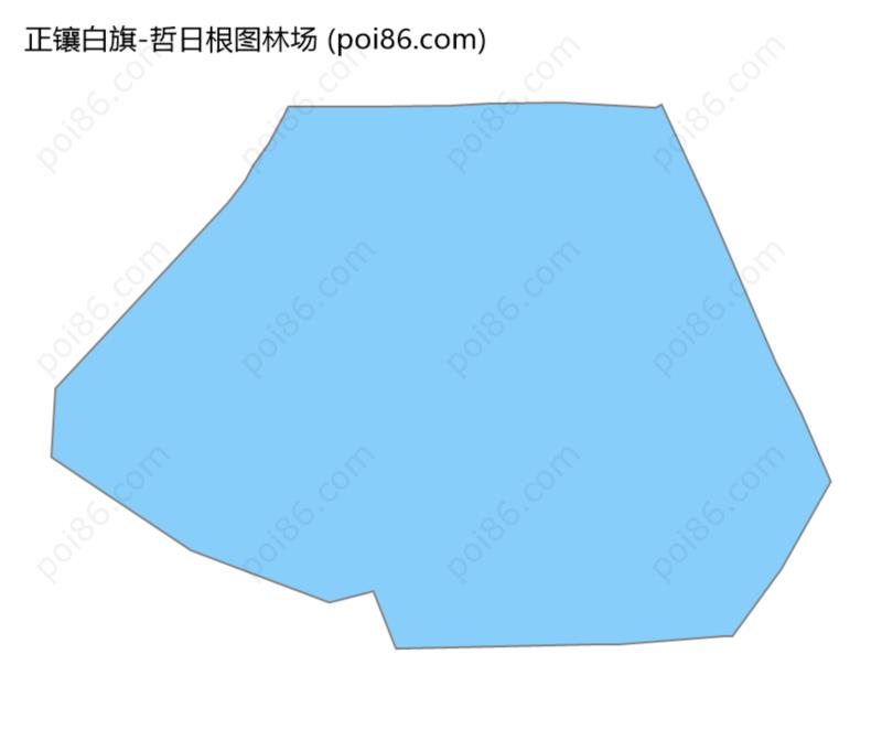 哲日根图林场边界地图