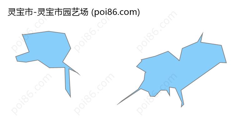 灵宝市园艺场边界地图