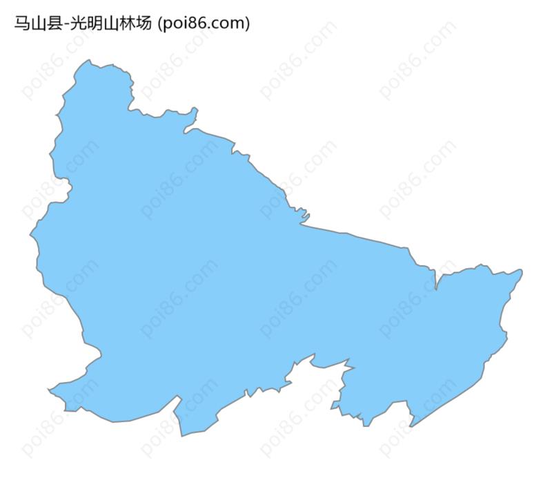 光明山林场边界地图