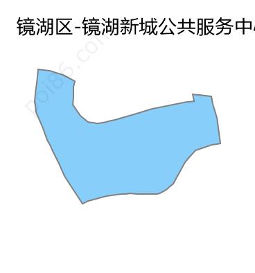 镜湖新城公共服务中心边界地图