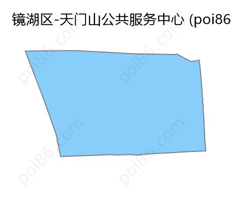 天门山公共服务中心边界地图