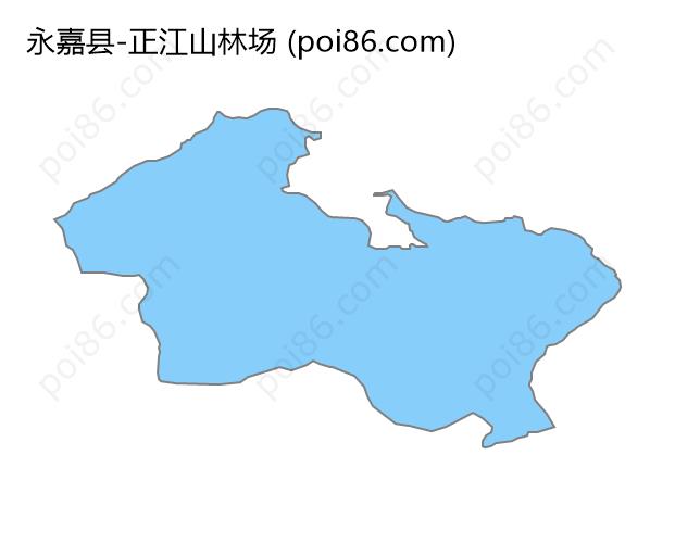 正江山林场边界地图