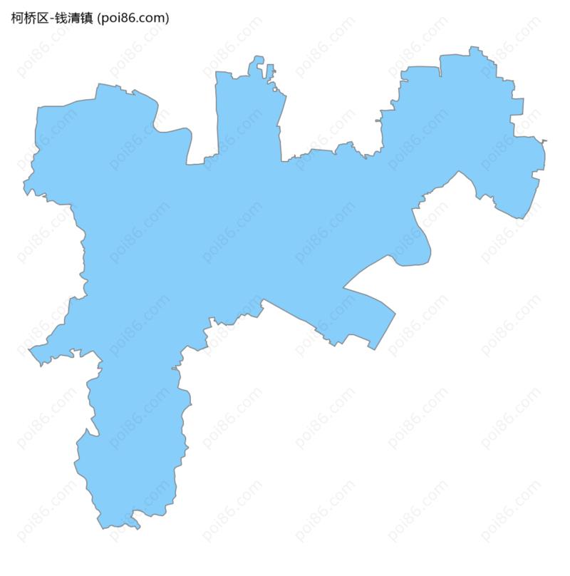 钱清镇边界地图