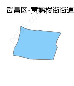 黄鹤楼街街道边界地图