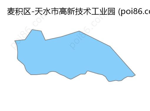 天水市高新技术工业园边界地图