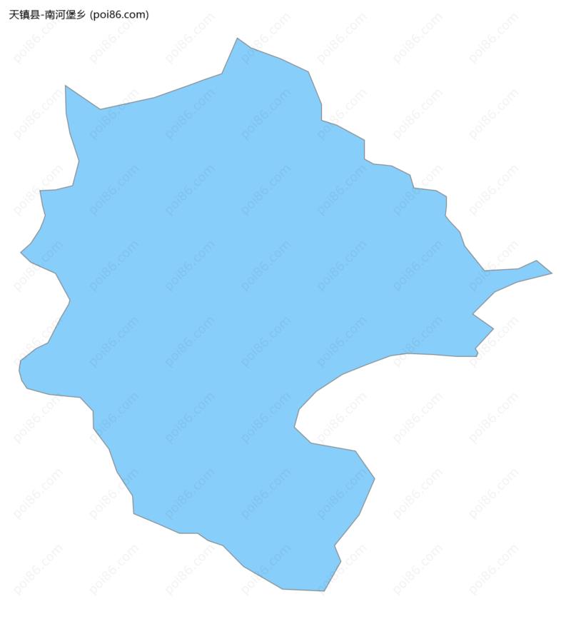 南河堡乡边界地图