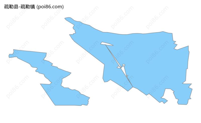 疏勒镇边界地图