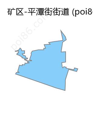 平潭街街道边界地图