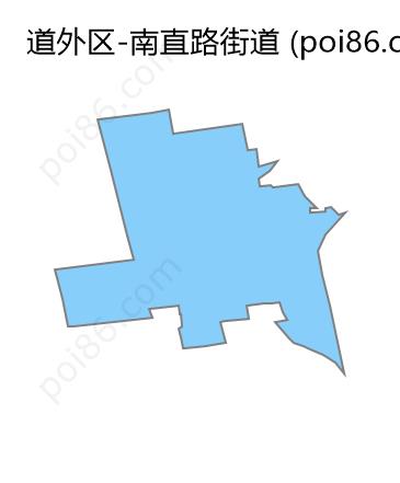 南直路街道边界地图