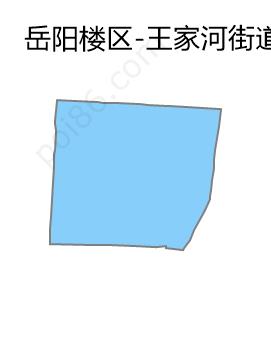 王家河街道边界地图