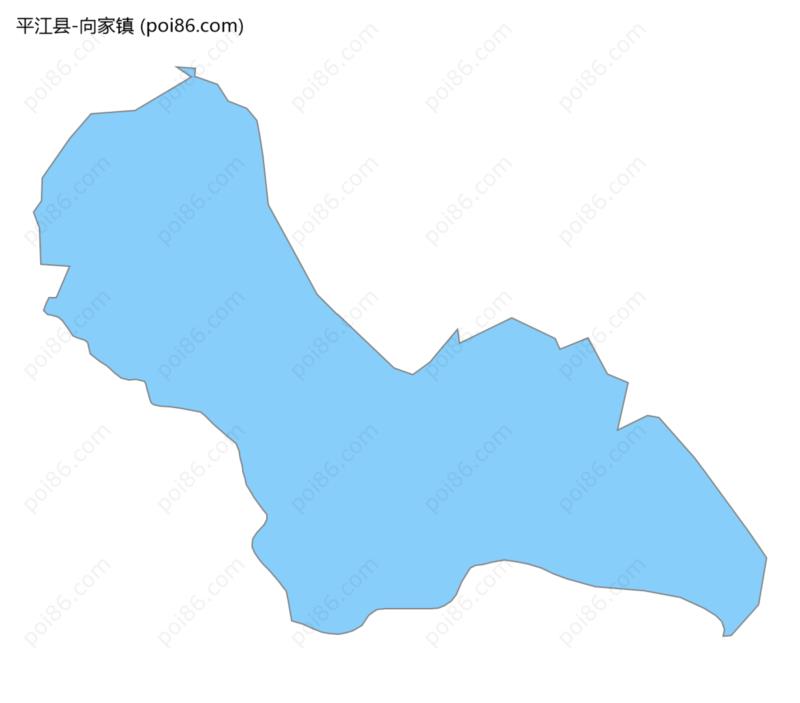 向家镇边界地图