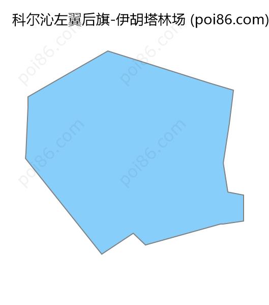 伊胡塔林场边界地图