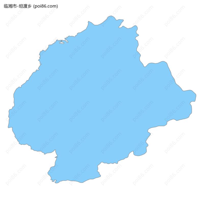 坦渡乡边界地图