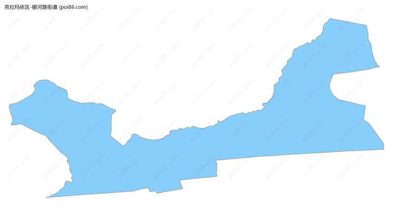 银河路街道边界地图