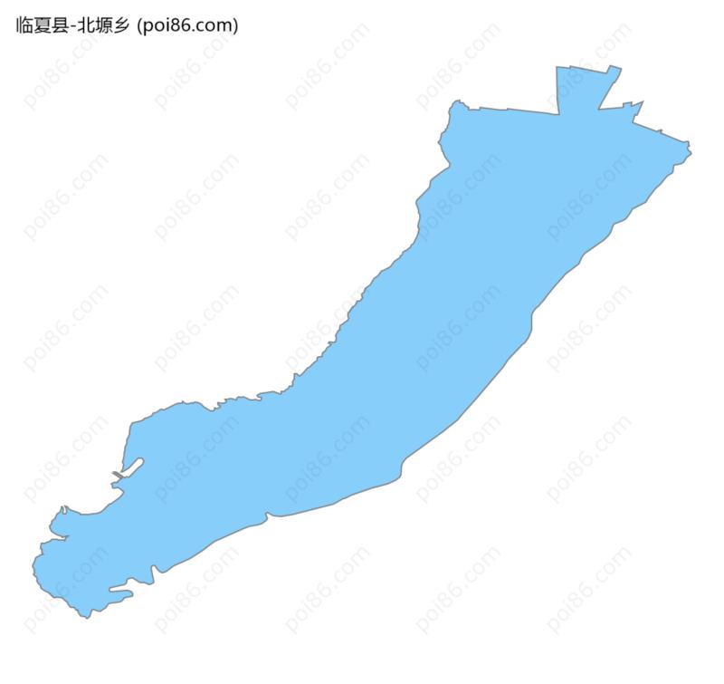 北塬乡边界地图