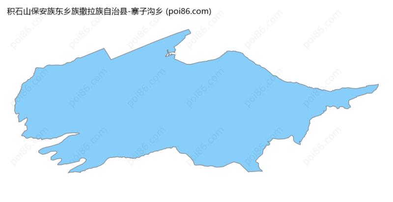 寨子沟乡边界地图