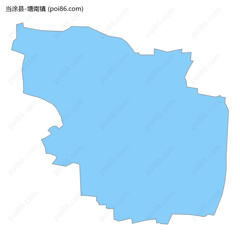 塘南镇边界地图