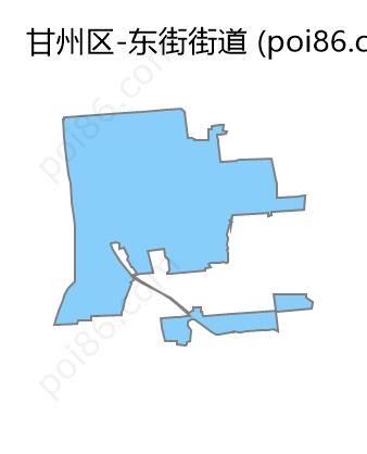 东街街道边界地图