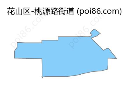 桃源路街道边界地图