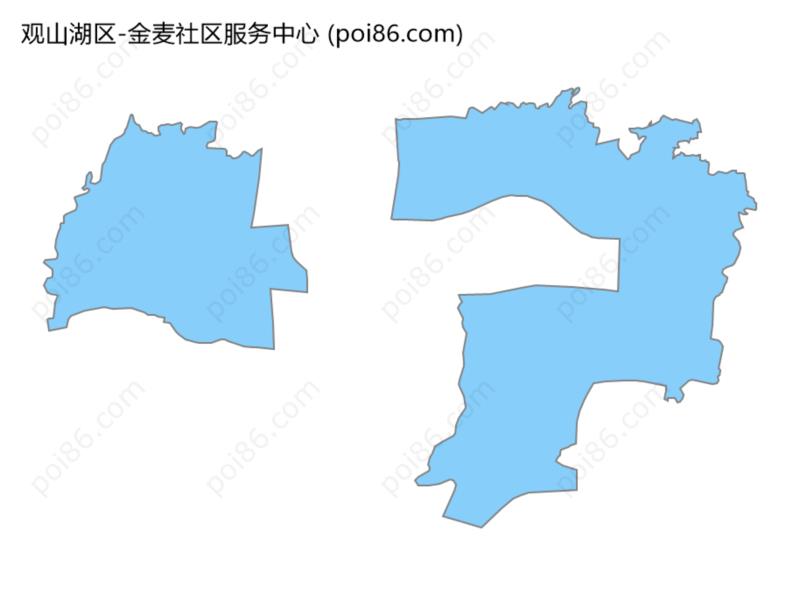 金麦社区服务中心边界地图