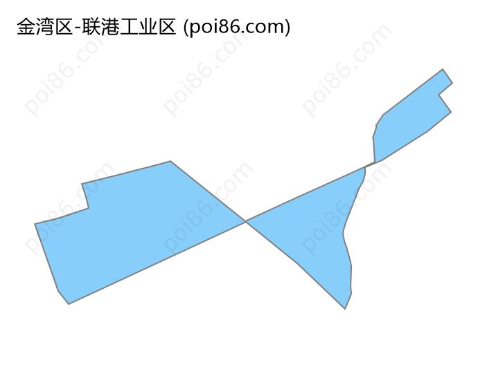 联港工业区边界地图