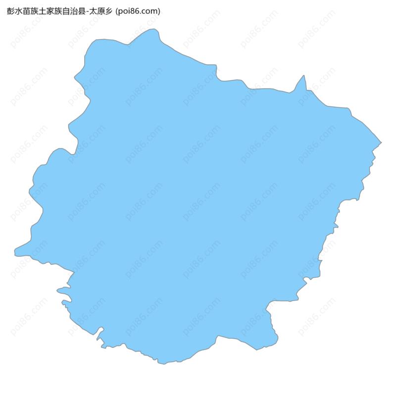 太原乡边界地图