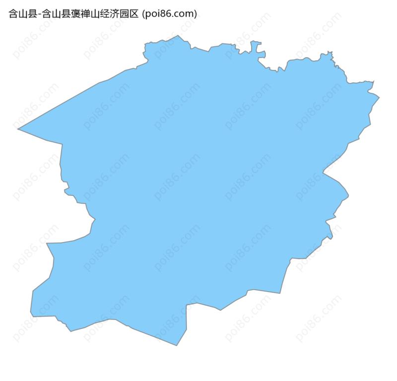 含山县褒禅山经济园区边界地图