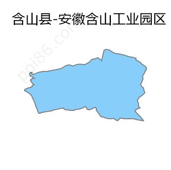 安徽含山工业园区边界地图