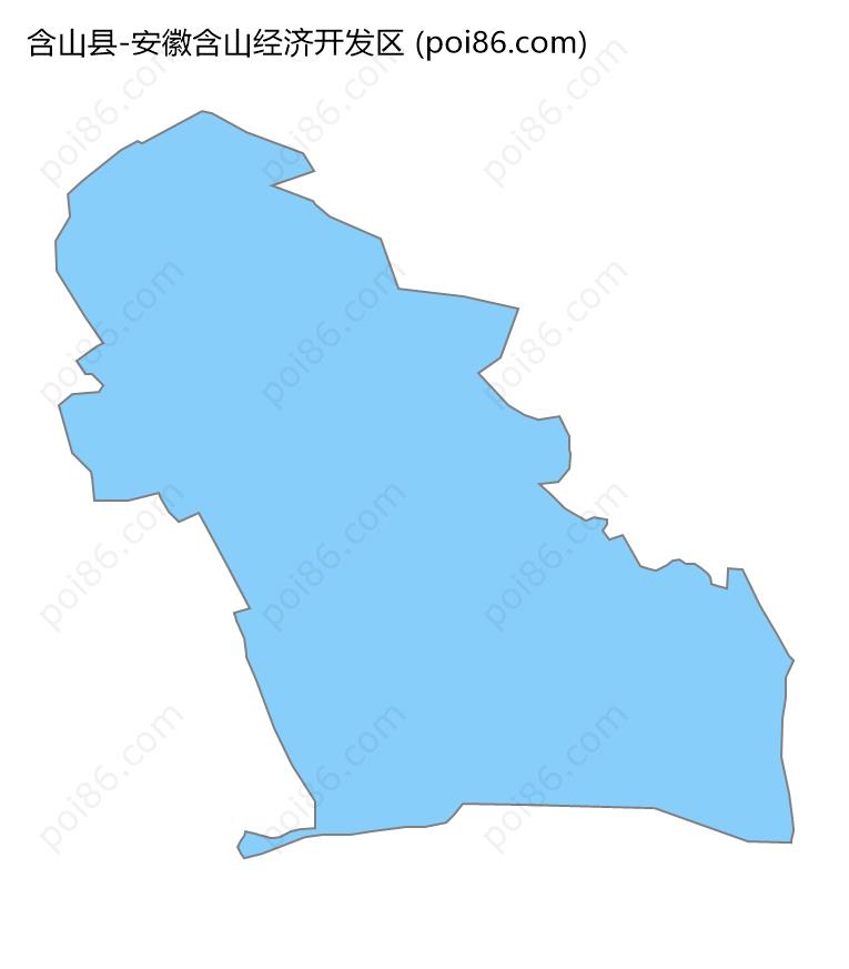 安徽含山经济开发区边界地图
