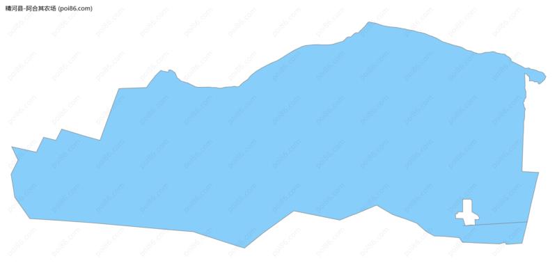 阿合其农场边界地图