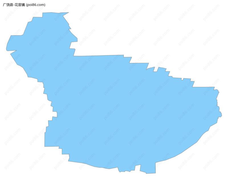 花官镇边界地图