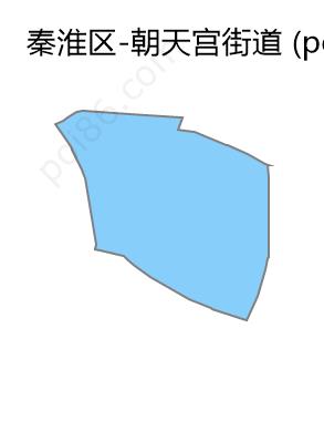 朝天宫街道边界地图