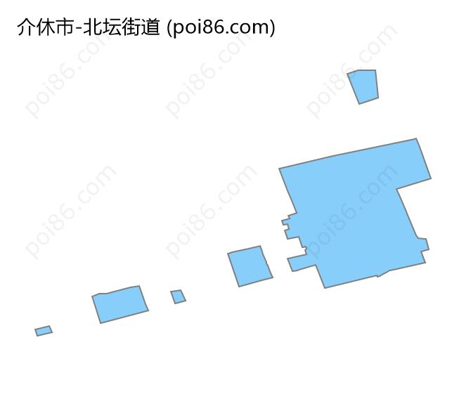 北坛街道边界地图