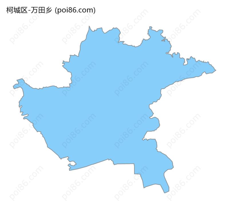 万田乡边界地图