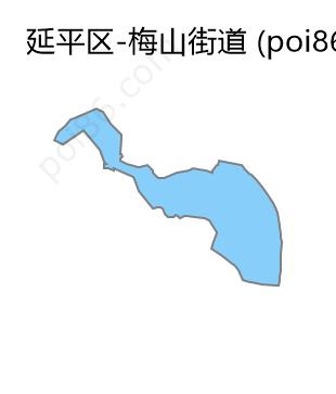 梅山街道边界地图