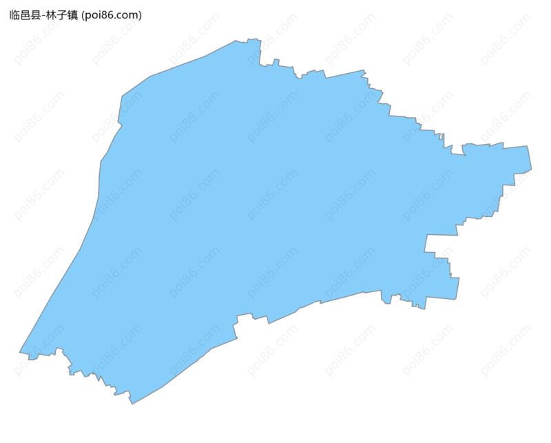 林子镇边界地图