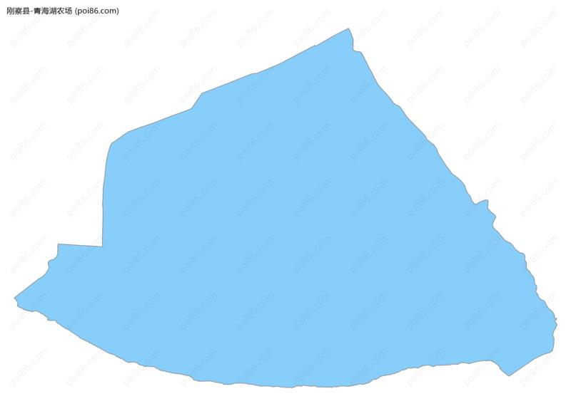 青海湖农场边界地图