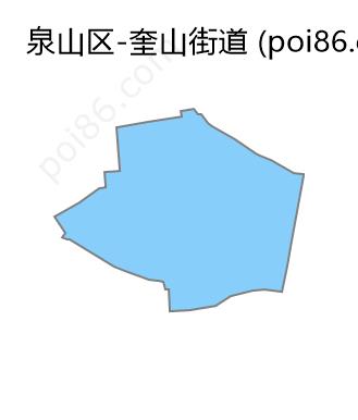 奎山街道边界地图