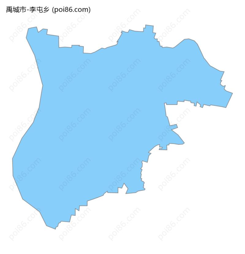 李屯乡边界地图