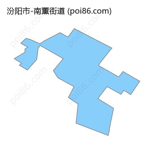 南薰街道边界地图