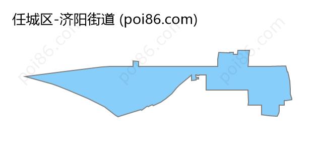 济阳街道边界地图