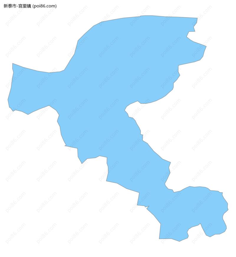 宫里镇边界地图