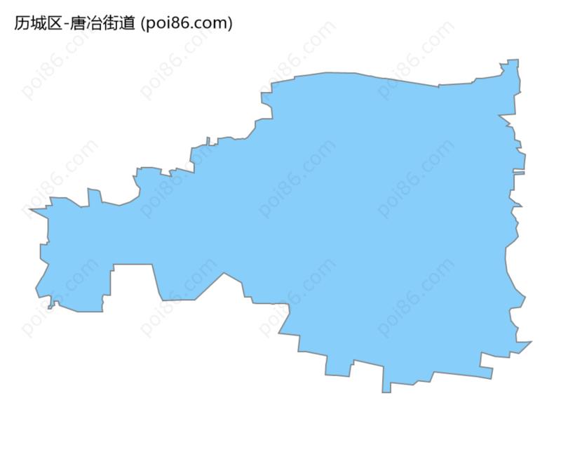 唐冶街道边界地图